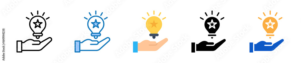 Poster inspire multiple style icons set design vector illustration.