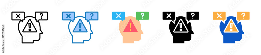 Poster issue multiple style icons set design vector illustration.