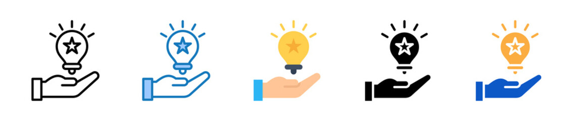 Inspire multiple style icons set design vector illustration. 