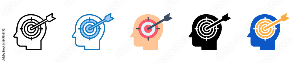 Aufkleber precision multiple style icons set design vector illustration.