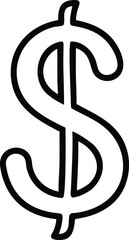 symbol of dollar icon