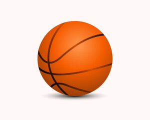 Obraz premium orange basketball ball