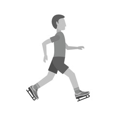 Ice Skater Silhouette