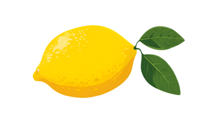 Simple lemon icon design isolated on white
