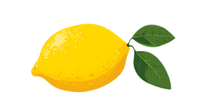 Simple lemon icon design isolated on white