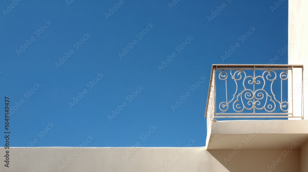 Poster a vibrant composition showcases a captivating interplay of colors, with a striking blue backdrop and