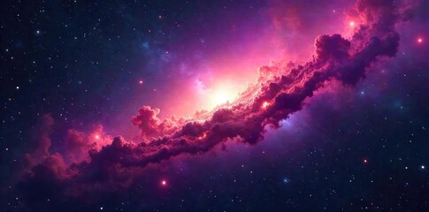 Stunning nebula in deep space, vibrant colors and cosmic dust swirling A breathtaking view of celestial wonders and star formation , cosmic, nebulae, beauty