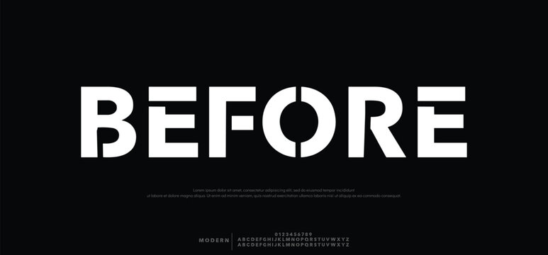 incomplete minimal cut alphabet capital lettering a to z font family