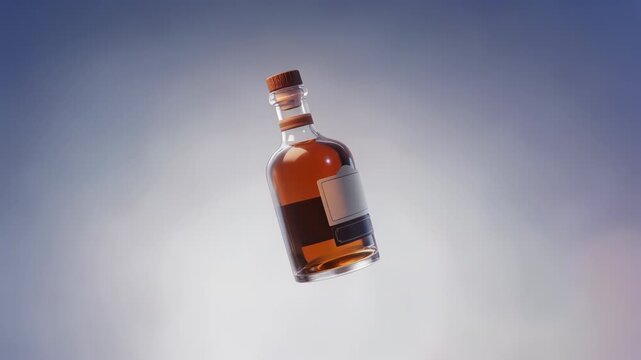 3D Whiskey Bottle
