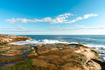 rocky shore of the Arctic Ocean without people