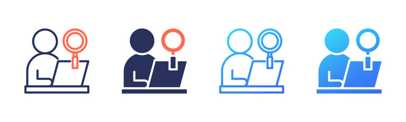 Examination icon sheet multi style collection