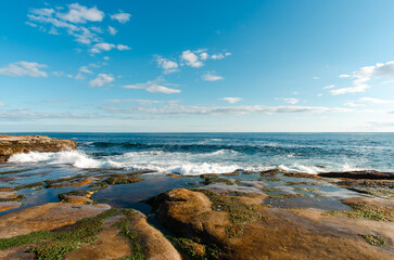 rocky shore of the Arctic Ocean without people