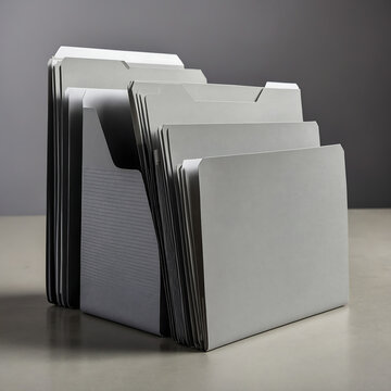 Stack of file folders for organizing documents and paperwork