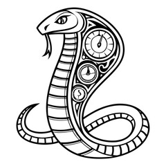 Fototapeta premium snake vector illustration