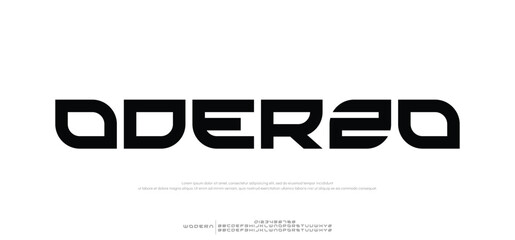 Oderzo modern stylish typography letter logo design