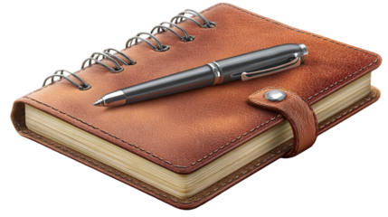 Leather Journal and Pen for Classic Note Taking Experience