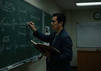 Teaching mathematics concepts in a classroom academic setting educational content engaging environment intellectual view