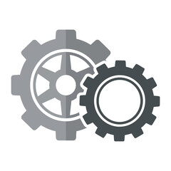 Interlocking Cogs: Two interlocking gears, symbolizing teamwork, efficiency, and the intricate mechanics of progress in a photorealistic, sleek design.