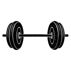 dumbbell isolated on white