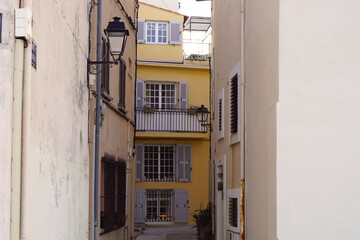 narrow street in the old town