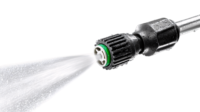 Powerful Pressure Washer Cleaning with Forceful Water Spray