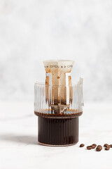 drip bags for coffee, brewing coffee
