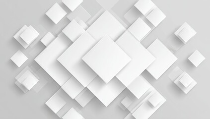 Abstract geometric pattern of overlapping squares