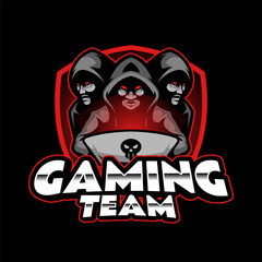 Gaming Team Mascot Logo for Gaming and Sports