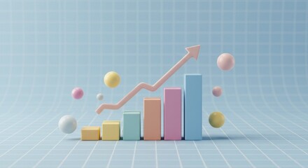 Business growth analysis digital environment infographic graphical data representation optimizing performance