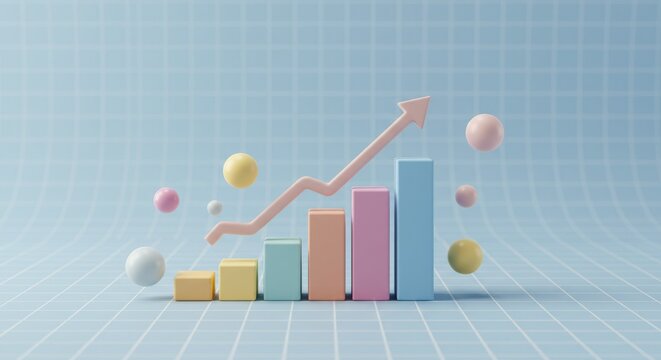 Business growth analysis digital environment infographic graphical data representation optimizing performance