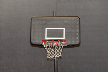 Black Plastic Board Hoop Net Basketball Sport Equipment