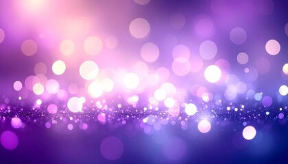 몽환적 퍼플 보케 글리터 배경 Dreamy Purple Glitter Bokeh Background