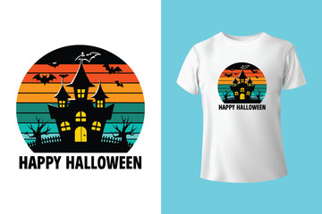 Here i come halloween silhouette t shirt design