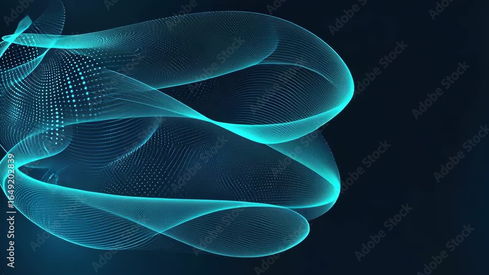 Aufkleber this display features intricate wave patterns formed through digital design, emphasizing fluidity an