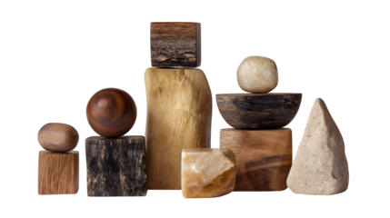 Uneven object arrangement showing intentional contrast