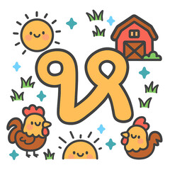 Naklejka premium Thai characters 