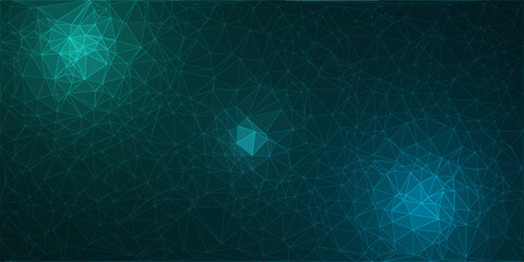 Connected polygons plexus vector background, digital data visualization. vector illustration