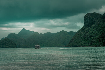 Landscape in Vietnam in Halong Bay. 