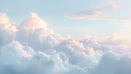 Abstract Pastel Cloudscape Background
