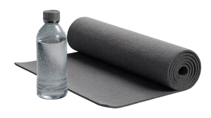 Healthy Hydration and Fitness Setup for Workout Readiness