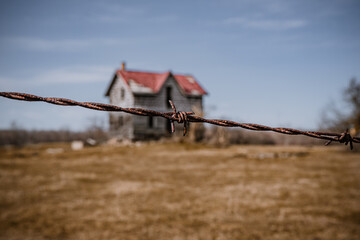 Abandoned House North of Singhampton, Ontario in the Grey Highlands.