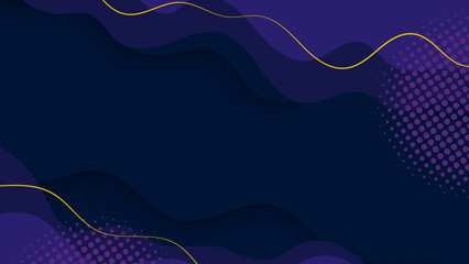 Abstract blue wave background design with flowing curves elements