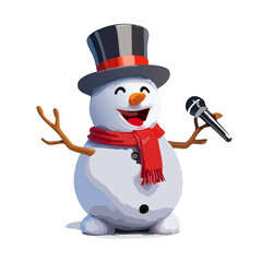 Snowman singing
