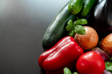 fresh vegetables on the table