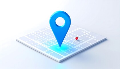 3D map location marker