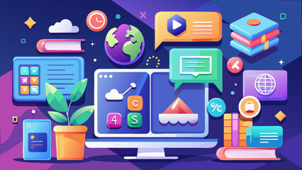 Online Education UI Elements