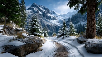 mountain river in the mountains