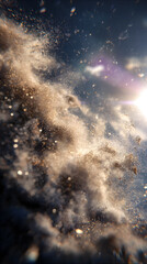 Dust motes dancing in a sunlit room: A study of light, air, and transient beauty captured in a fleeting moment.