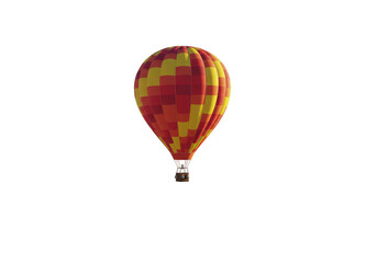 Fototapeta premium Vibrant Hot Air Balloon Floating