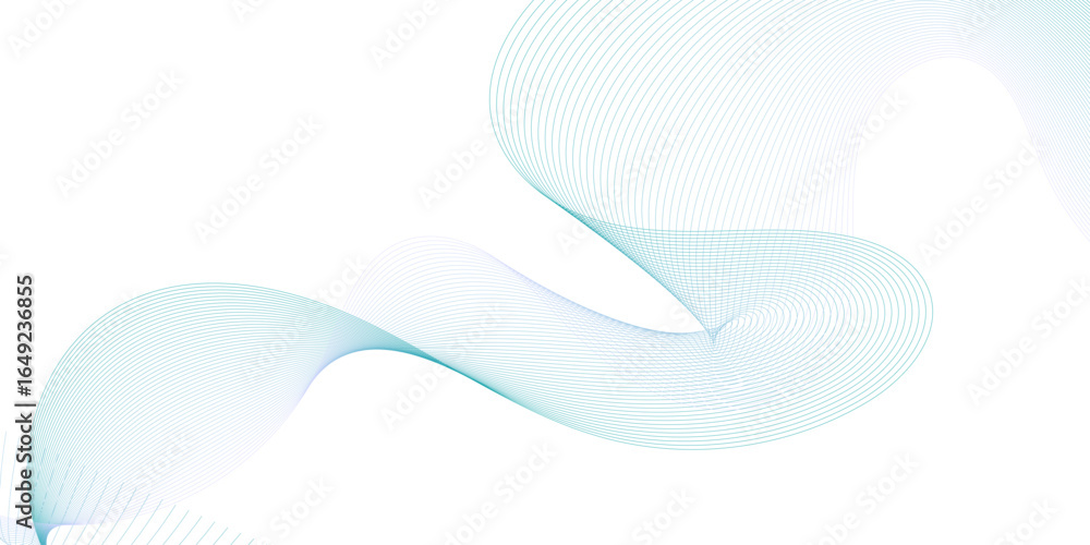 Poster vibrant and dynamic abstract design featuring colorful wave elements with stylized digital frequency